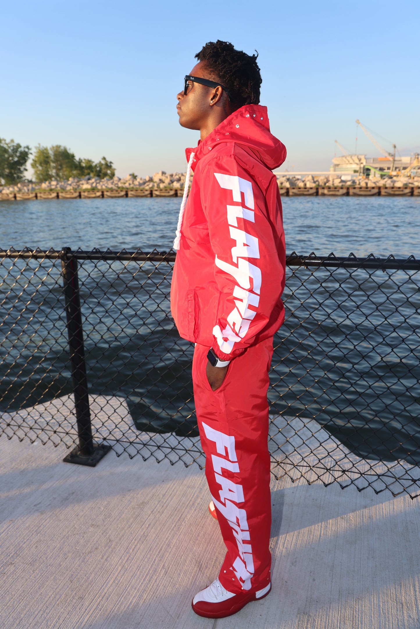Planetary Pursuit Pants Set (Red)